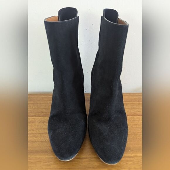 Chloe Suede Booties 35 1/2 / 5.5 Whimsigoth Witchy Romantic Dark Academia Chic - Picture 1 of 9